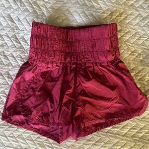Women's Satin Shorts in Pink